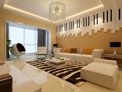 南寧翰林學府三房兩廳 現(xiàn)代風格裝修中藝術性的卓越彰顯